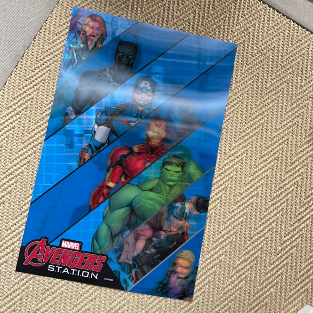 Avengers Marvel Hologram Poster IronMan Hulk